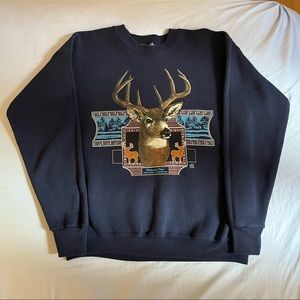 vintage deer crewneck sweatshirt